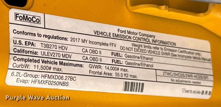 image for item EU2074 2017 Ford F350 Super Duty  utility bed pickup truck