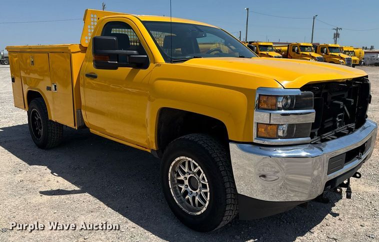 image for item EU2076 2017 Chevrolet Silverado 3500HD utility bed pickup truck