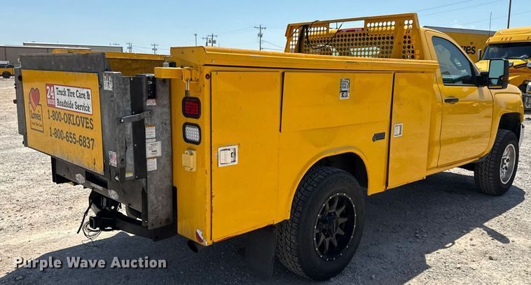 image for item EU2076 2017 Chevrolet Silverado 3500HD utility bed pickup truck