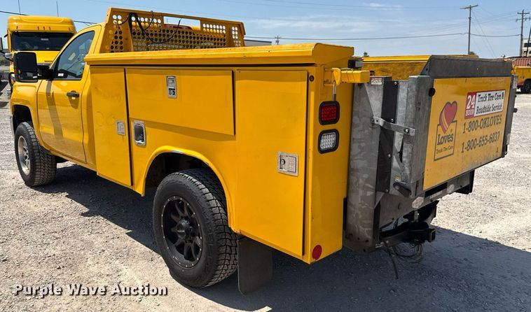 image for item EU2076 2017 Chevrolet Silverado 3500HD utility bed pickup truck