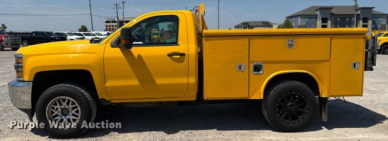 image for item EU2076 2017 Chevrolet Silverado 3500HD utility bed pickup truck