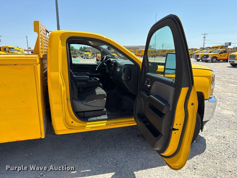 image for item EU2076 2017 Chevrolet Silverado 3500HD utility bed pickup truck