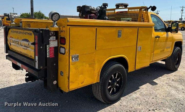 image for item EU2079 2017 Chevrolet Silverado 3500HD utility bed pickup truck