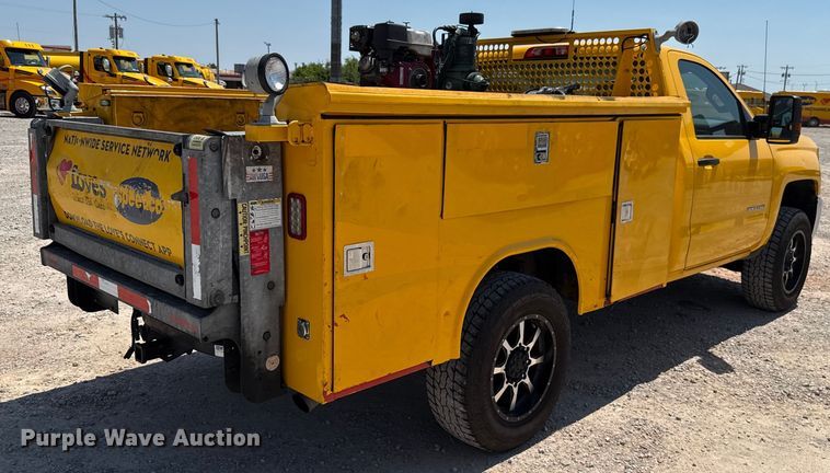 image for item EU2083 2018 Chevrolet Silverado 3500HD utility bed pickup truck