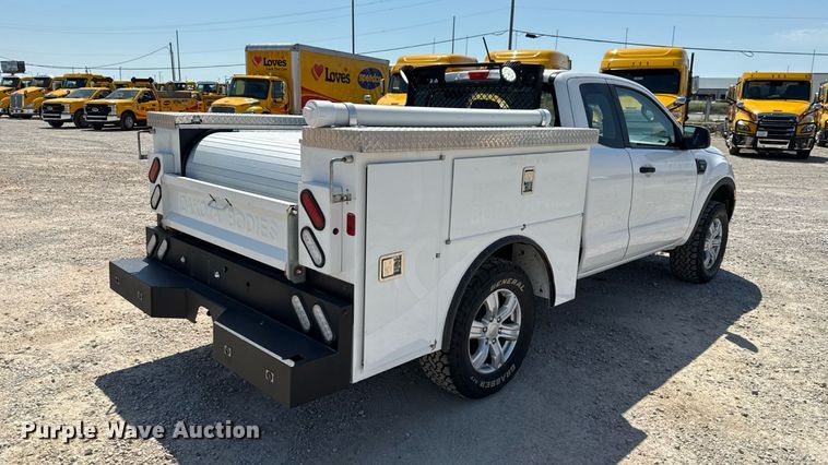 image for item EU2085 2021 Ford Ranger SuperCab utility bed pickup truck
