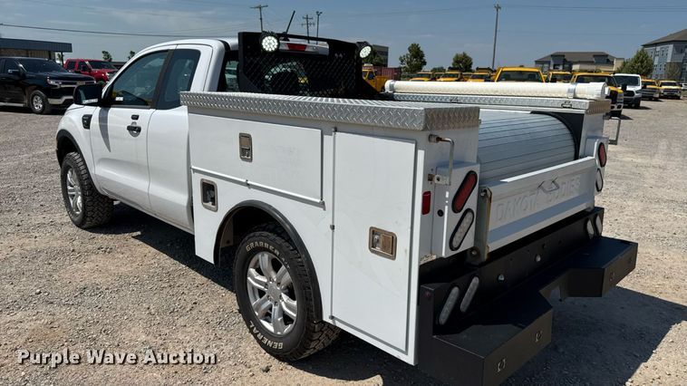 image for item EU2085 2021 Ford Ranger SuperCab utility bed pickup truck