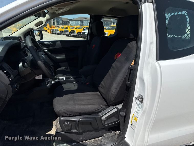 image for item EU2085 2021 Ford Ranger SuperCab utility bed pickup truck