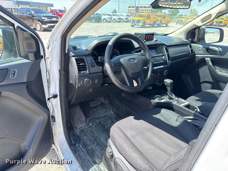 image for item EU2085 2021 Ford Ranger SuperCab utility bed pickup truck