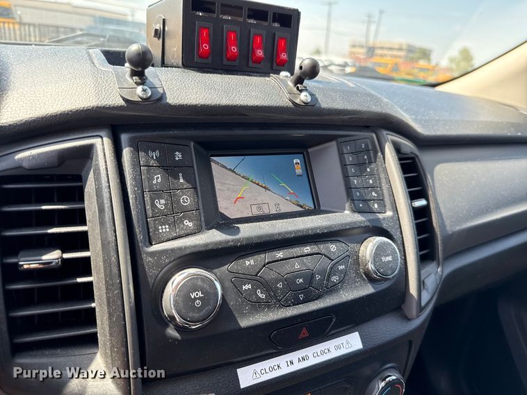 image for item EU2085 2021 Ford Ranger SuperCab utility bed pickup truck