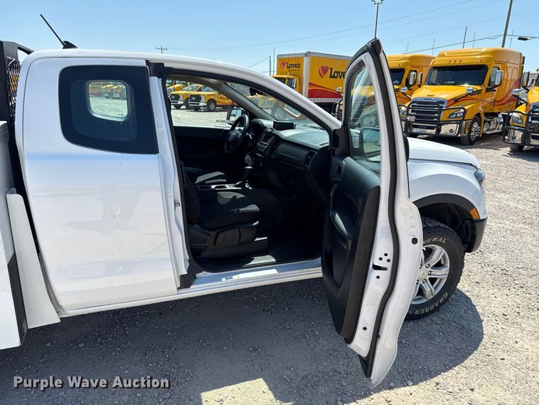 image for item EU2085 2021 Ford Ranger SuperCab utility bed pickup truck
