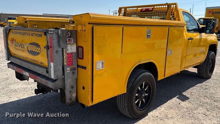 image for item EU2086 2018 Chevrolet Silverado 3500HD utility bed pickup truck