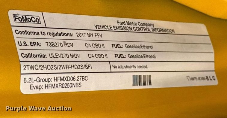 image for item EU2087 2017 Ford F350 Super Duty utility bed pickup truck