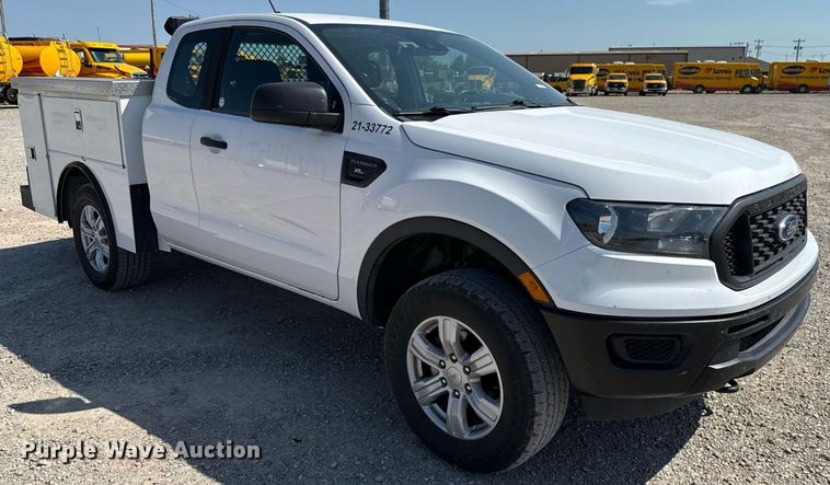 image for item EU2090 2021 Ford Ranger SuperCab utility bed pickup truck