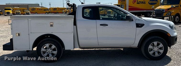 image for item EU2090 2021 Ford Ranger SuperCab utility bed pickup truck