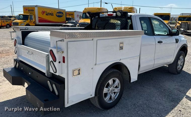 image for item EU2090 2021 Ford Ranger SuperCab utility bed pickup truck