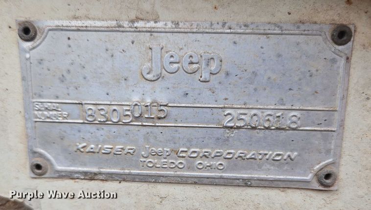 image for item EU3528 1968 Jeep CJ5 SUV