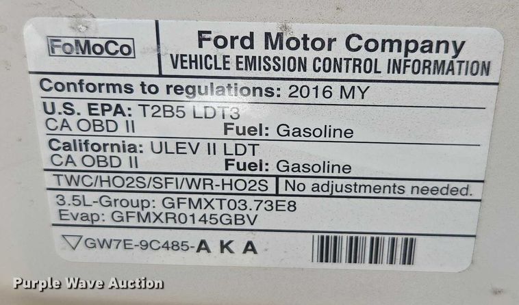 image for item FB9420 2016 Ford Explorer XLT SUV