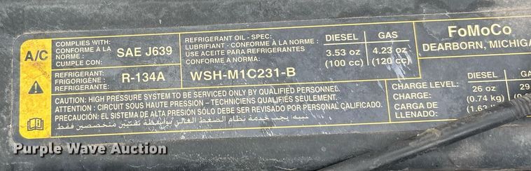 image for item FB9438 2014 Ford F550 Super Duty Crew Cab flatbed truck