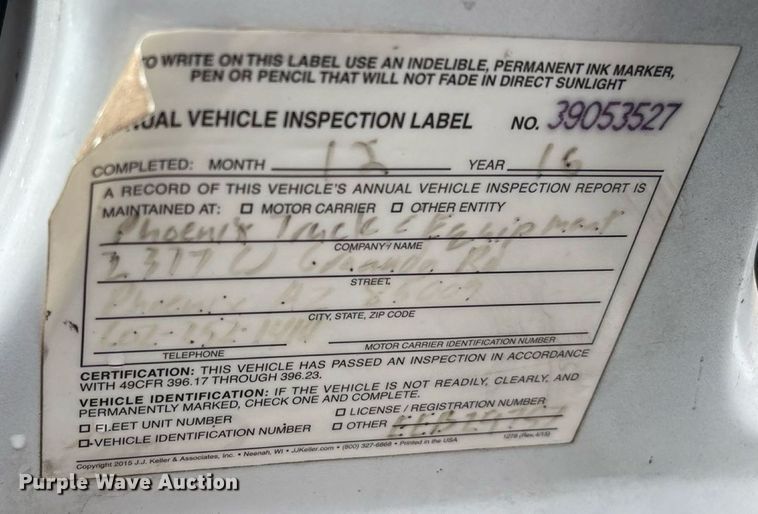 image for item FB9438 2014 Ford F550 Super Duty Crew Cab flatbed truck