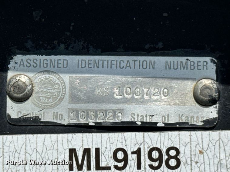 image for item ML9198 1985 Shop built flatbed trailer