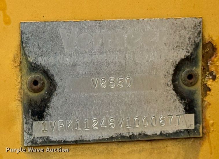 image for item DJ9682 1997 Vermeer V8550 trencher