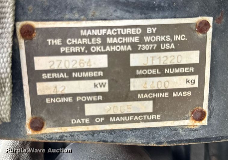 image for item DJ9683 2005 Ditch Witch JT1220 Mach 1 directional boring unit