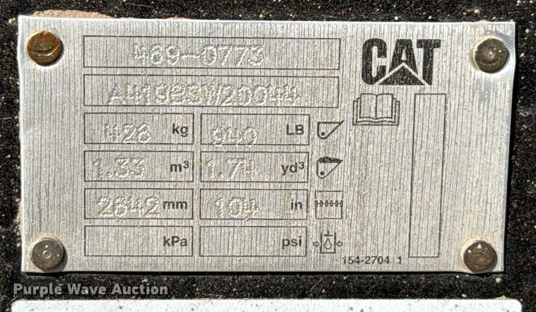 image for item DO7201 Caterpillar 469-0773 skid steer bucket