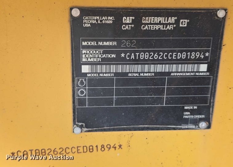 image for item DR3846 2003 Caterpillar 262 skid steer loader