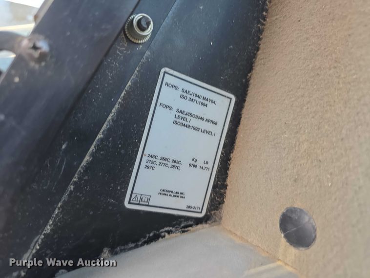 image for item DR3847 2008 Caterpillar 287C tracked skid steer loader