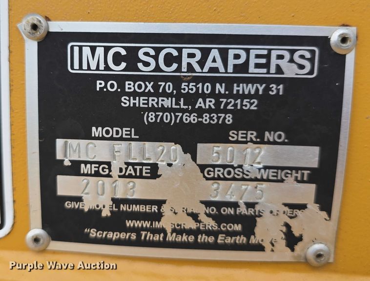 image for item DR3911 2013 IMC Scrapers IMC FLL20 scraper