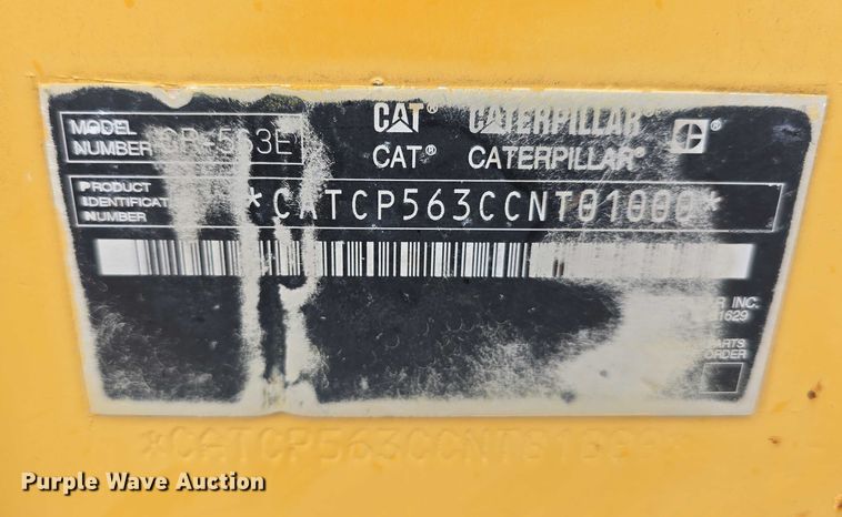 image for item DR3947 2005 Caterpillar CP-563E single drum vibratory roller