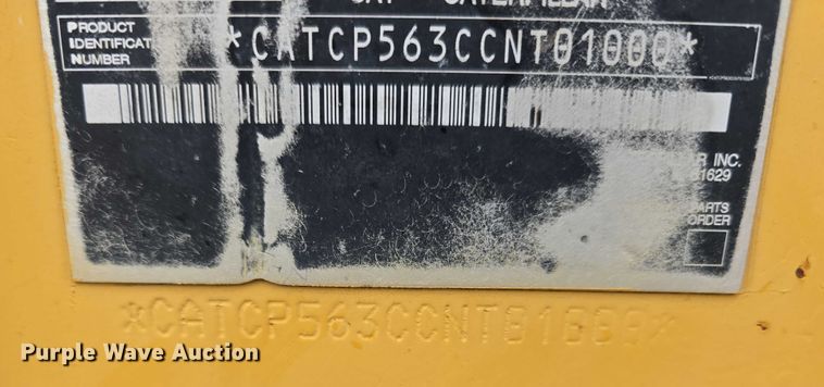 image for item DR3947 2005 Caterpillar CP-563E single drum vibratory roller