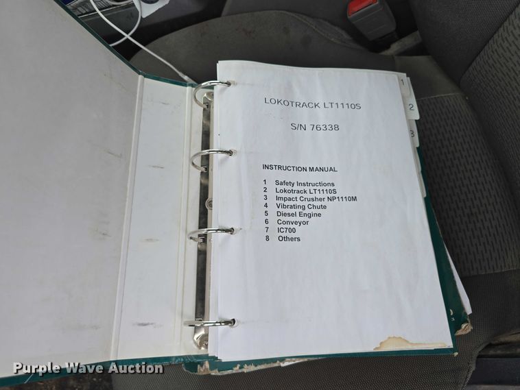 image for item DR3948 Metso Lokotrack LT1110S impact crushing plant