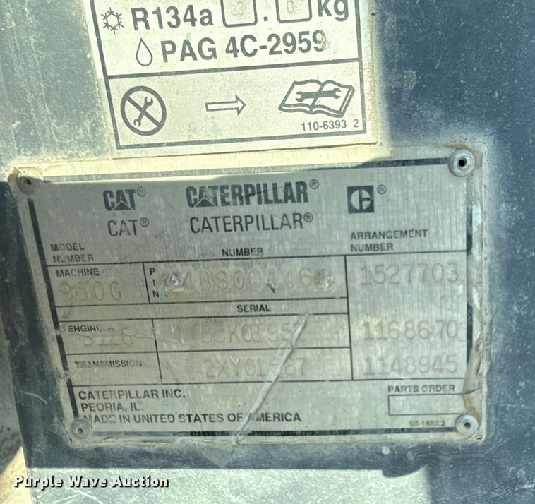 image for item DS3821 1998 Caterpillar 950G wheel loader