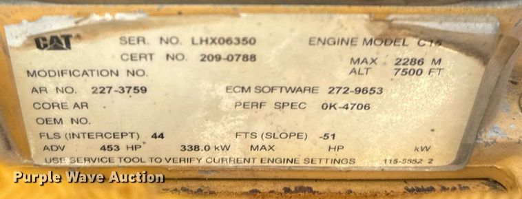 image for item DS3833 2006 Caterpillar 740 water wagon