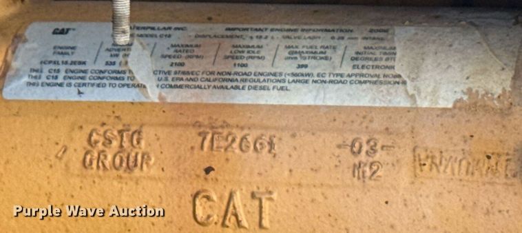 image for item DS3833 2006 Caterpillar 740 water wagon