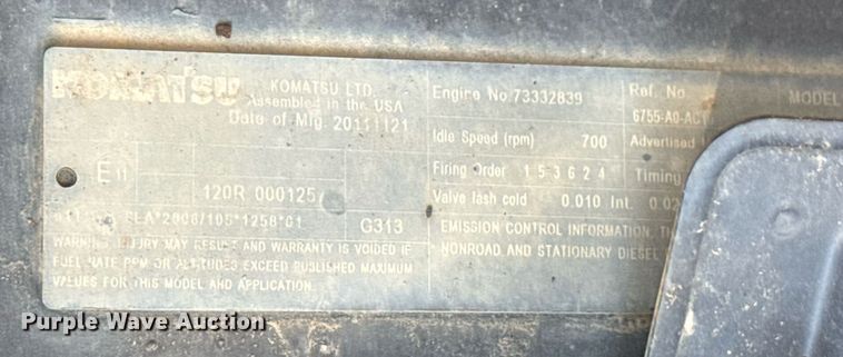 image for item DS3841 2012 Komatsu PC240LC-10 excavator