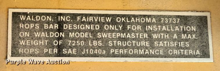 image for item DT4959 1992 Waldon Sweep Master II broom