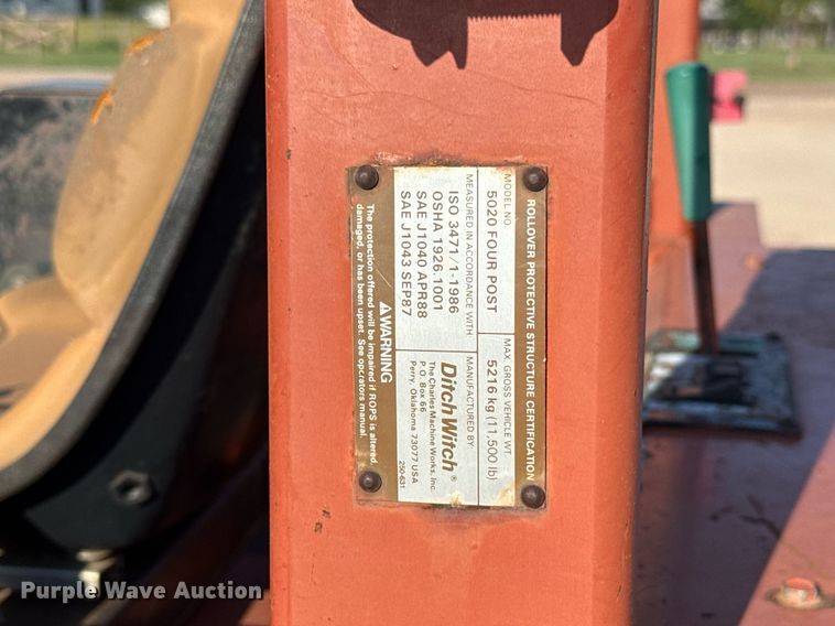 image for item DT6721 1991 Ditch Witch 5020 trencher