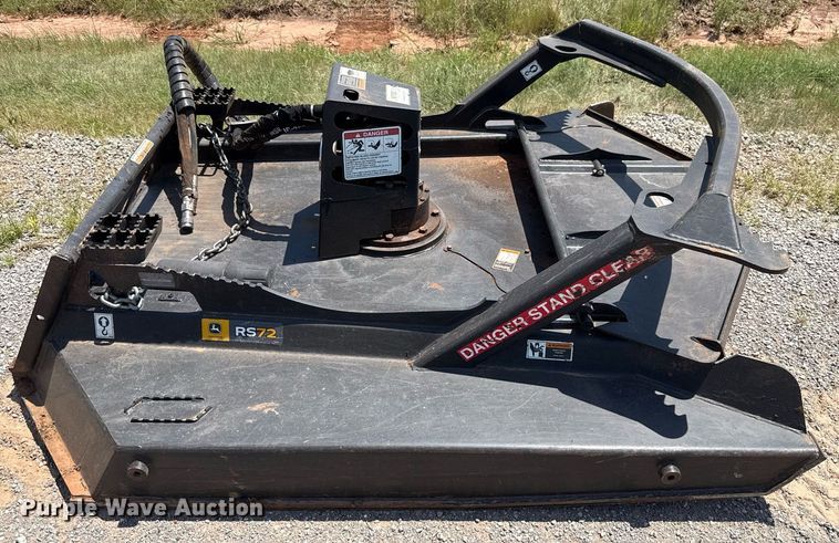 image for item DT6727 John Deere RS72 skid steer brush mower