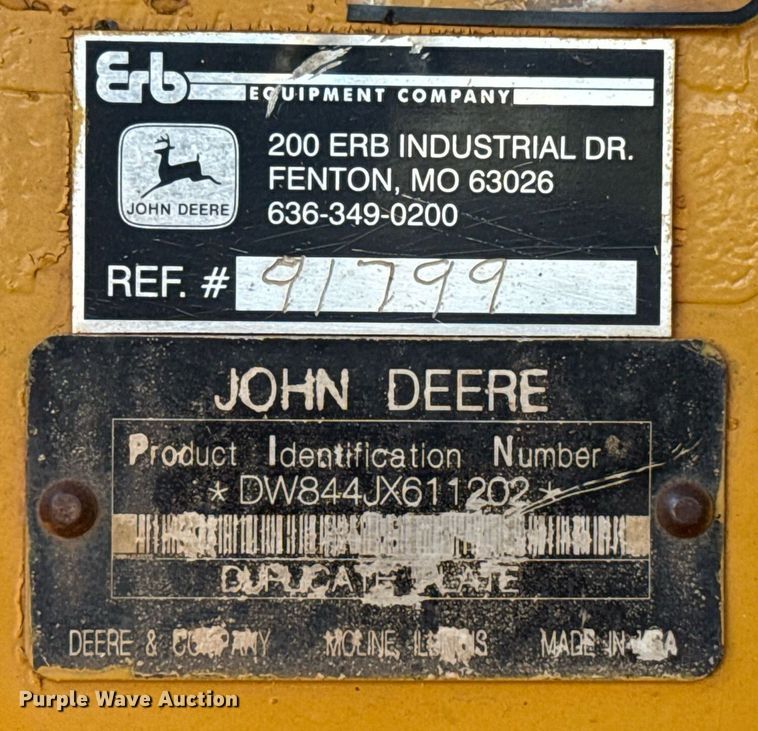 image for item DT6732 2007 John Deere 844J wheel loader