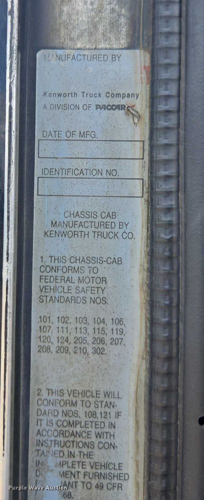 image for item DU7928 1999 Kenworth T800 dump truck