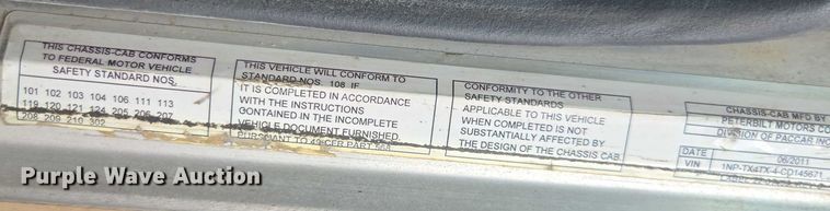 image for item DU7930 2012 Peterbilt 367 dump truck