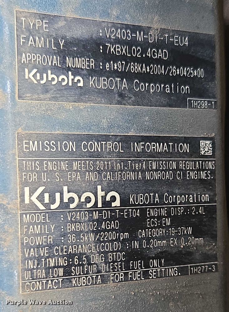 image for item DU7932 2011 Bobcat E50M mini excavator