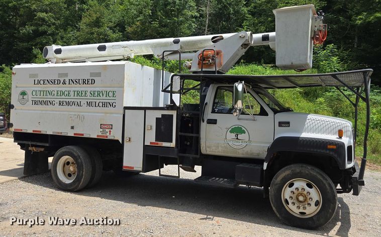 image for item DU7942 1997 GMC C7500 forestry bucket truck
