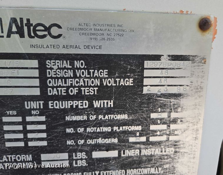 image for item DU7942 1997 GMC C7500 forestry bucket truck