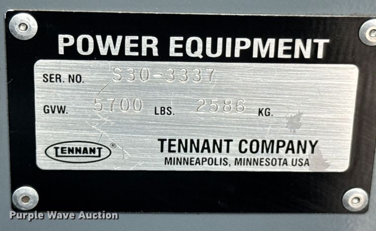 image for item DU9042 Tennant S30 sweeper