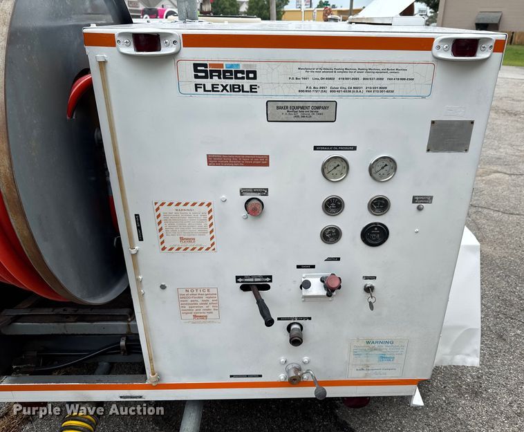 image for item DU9324 1992 Sreco HV2030TR/L/R sewer jetter trailer