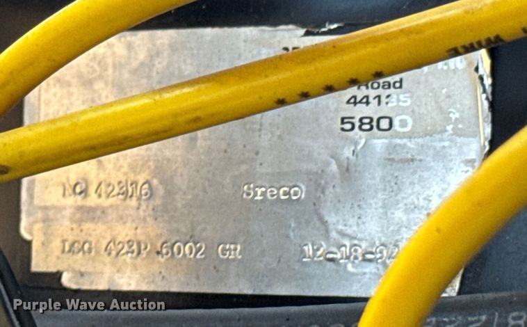 image for item DU9324 1992 Sreco HV2030TR/L/R sewer jetter trailer