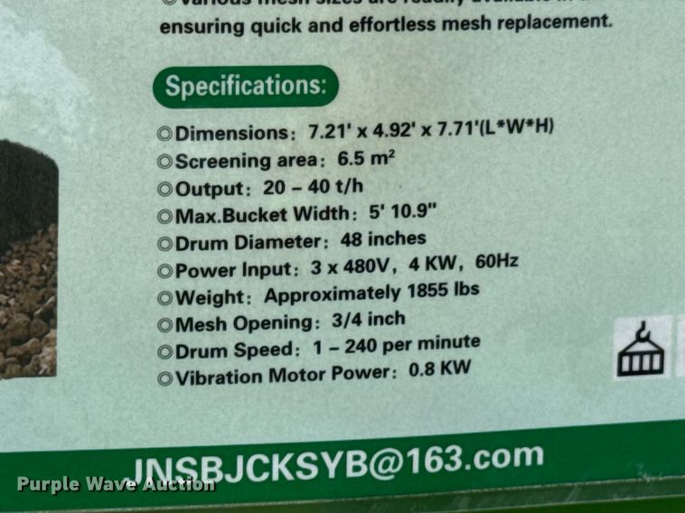 image for item DU9402 2024 Hurricane GF480 trommel screen